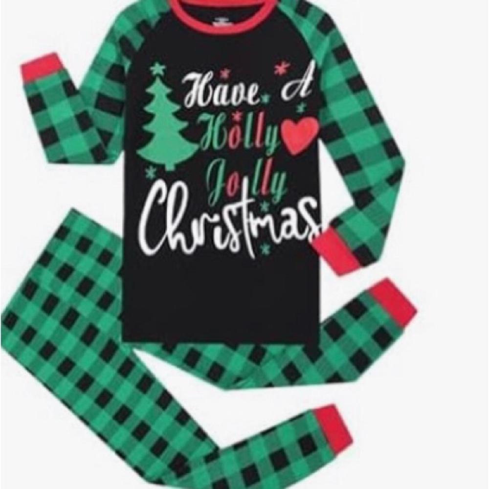 ABeCue Matching Pajamas children Christmas Holiday Cotton size 16T